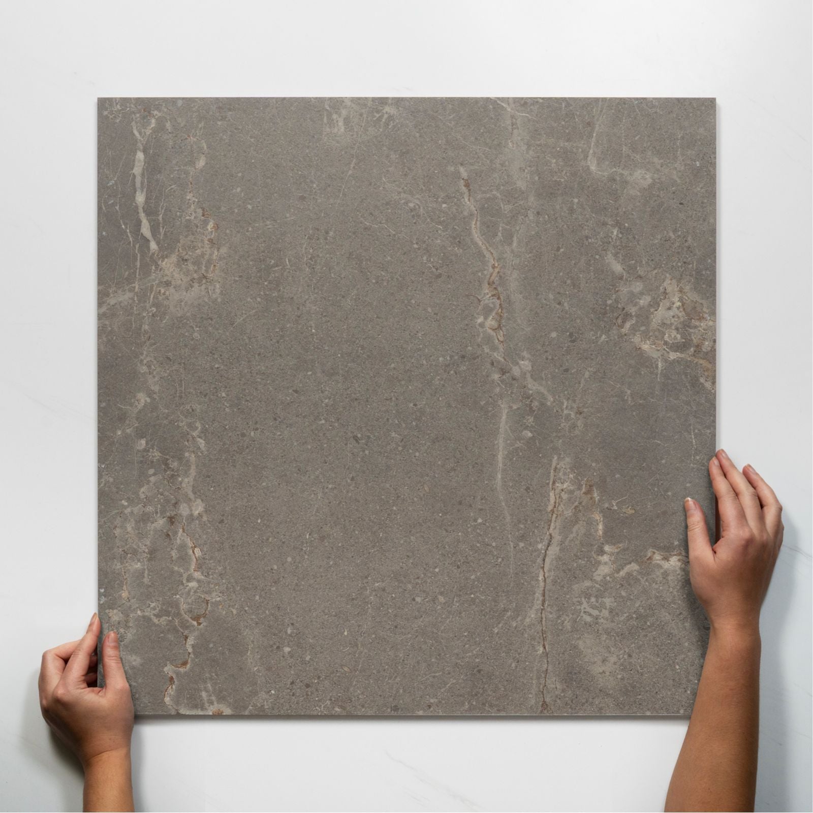 Single With Hand Auralis Grey Brown P5 External Porcelain Tile 600 x 600mm 6ARDASX - The Blue Space