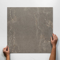 Single With Hand Auralis Grey Brown P5 External Porcelain Tile 600 x 600mm 6ARDASX - The Blue Space