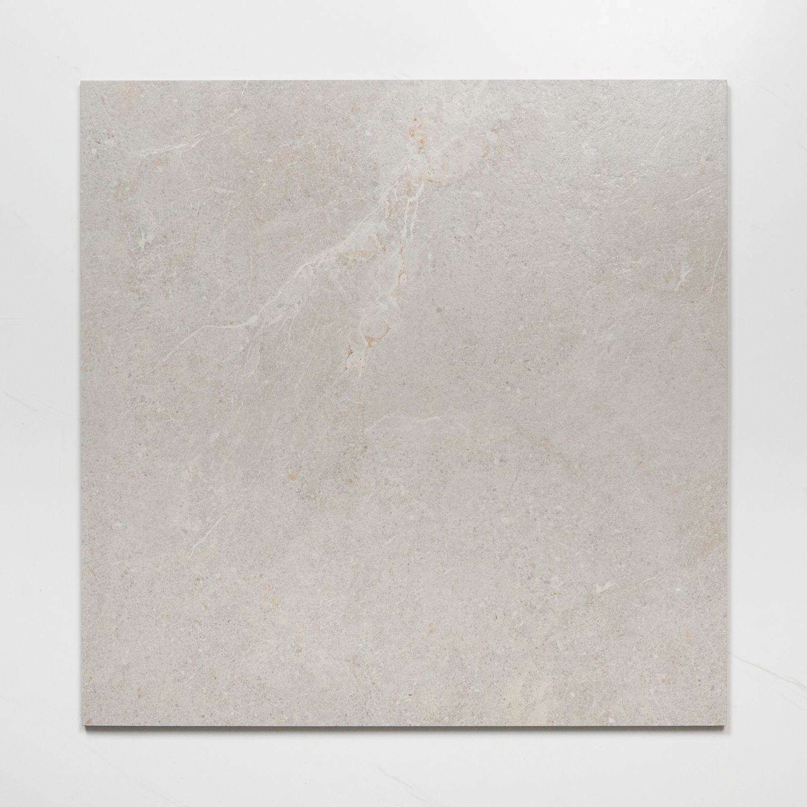 Single No Hand Auralis Off White Honed Porcelain Tile 600 x 600mm 6ARDSVH - The Blue Space