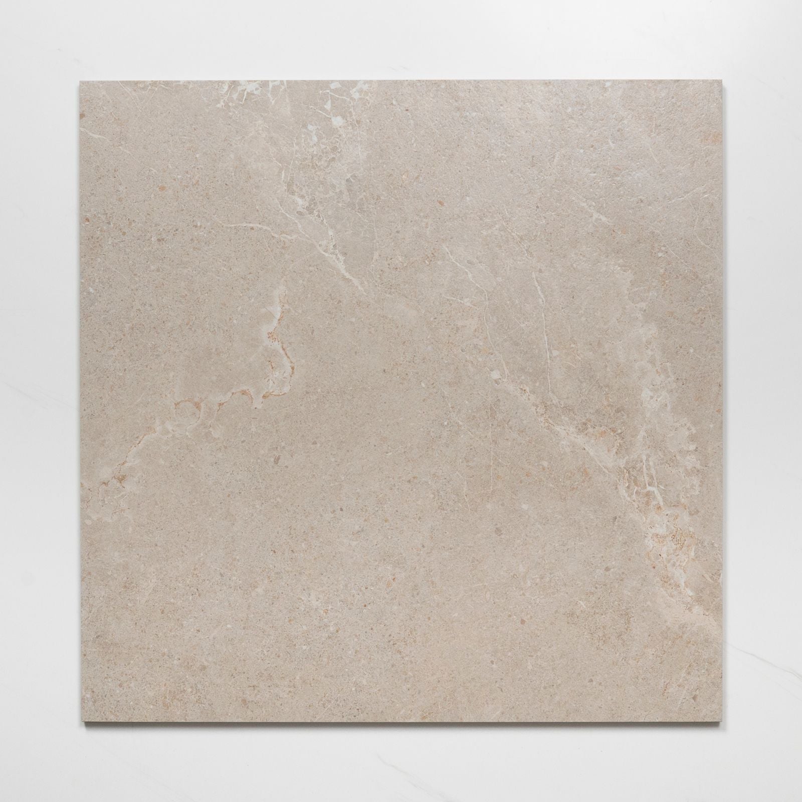 Single No Hand Auralis Taupe Honed Porcelain Tile 600 x 600mm 6ARDGEH - The Blue Space