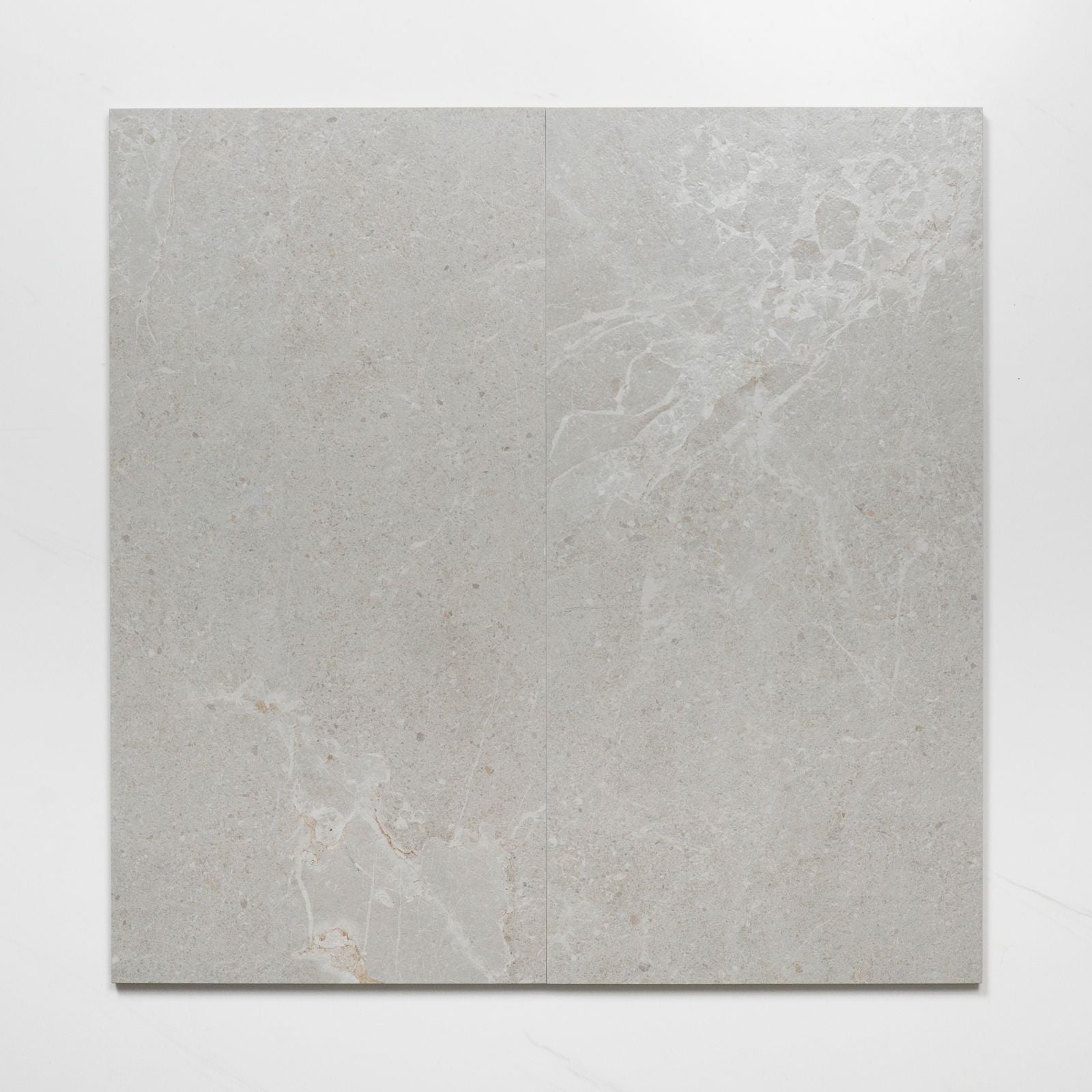 Double No Hand Auralis Warm Grey Honed Porcelain Tile 300 x 600mm 36ARDLGH - The Blue Space