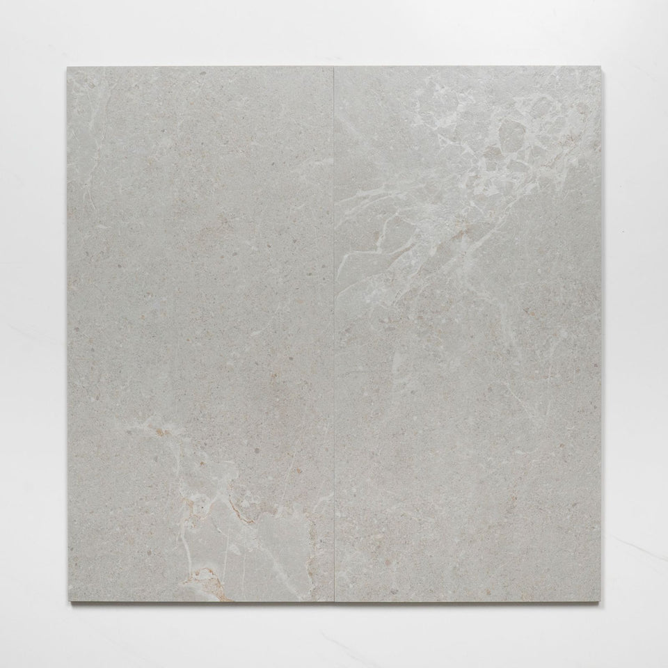 Auralis Warm Grey Honed Porcelain Tile 600 x 1200mm