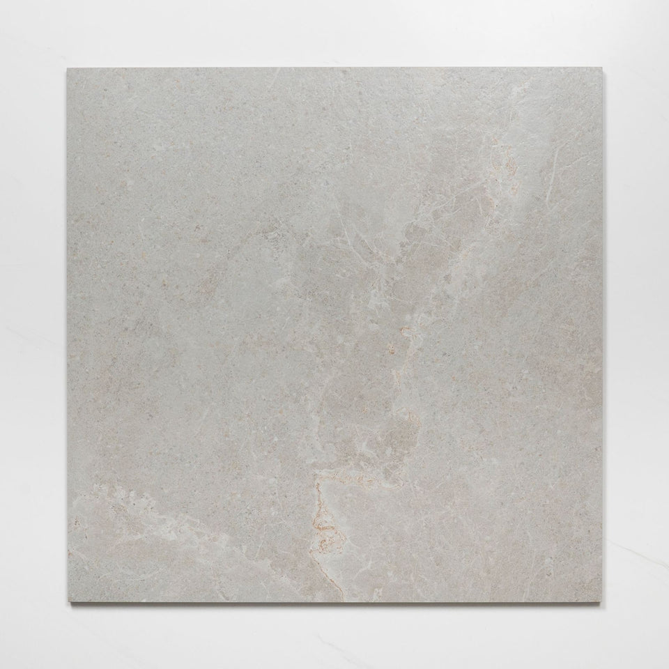 Auralis Warm Grey Honed Porcelain Tile 600 x 600mm