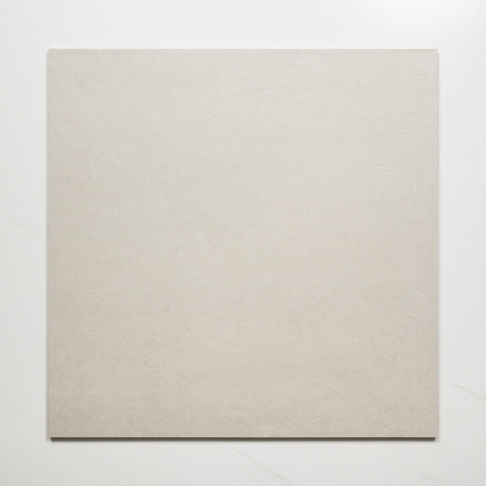 Avedon White Limestone Look Porcelain Outdoor Tile P5 600×600mm