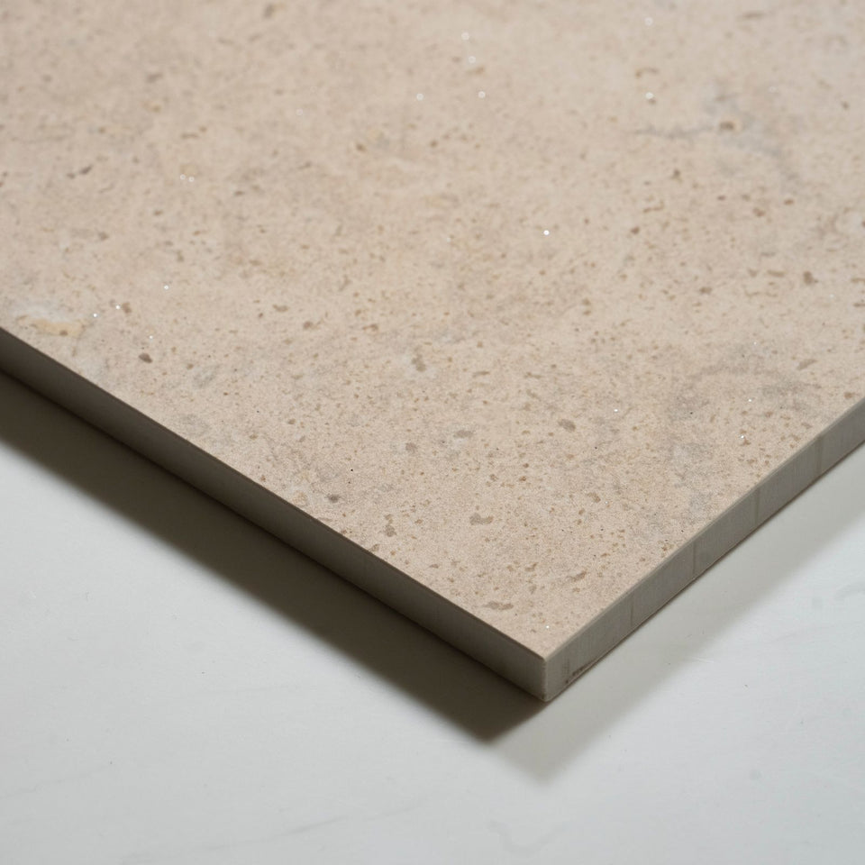 Avorio Cream Travertine Look Matte Porcelain Tile 600 x 600mm