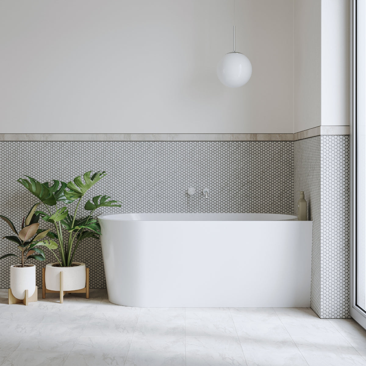 Lifestyle Bao Bon 1700mm Back to Corner Bath - Right Hand Corner BAO500317R - The Blue Space