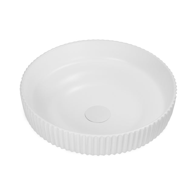 Bao Concertina 410mm Above Counter Basin - Matte White