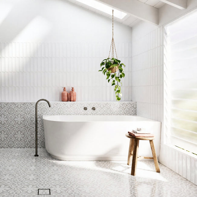 Bao Elegant 1500mm Back to Corner Bath - Matte White BAO200215RM - The Blue Space
