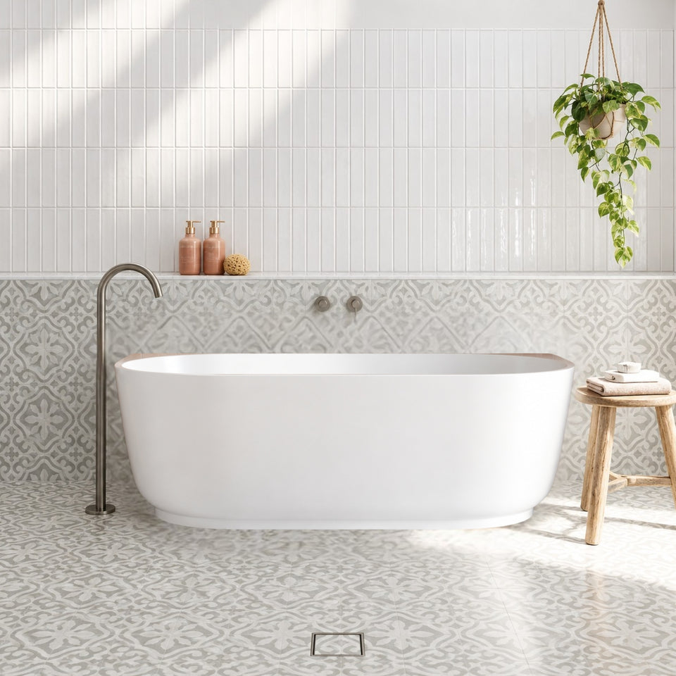 Bao Elegant 1500mm Back to Wall Bath