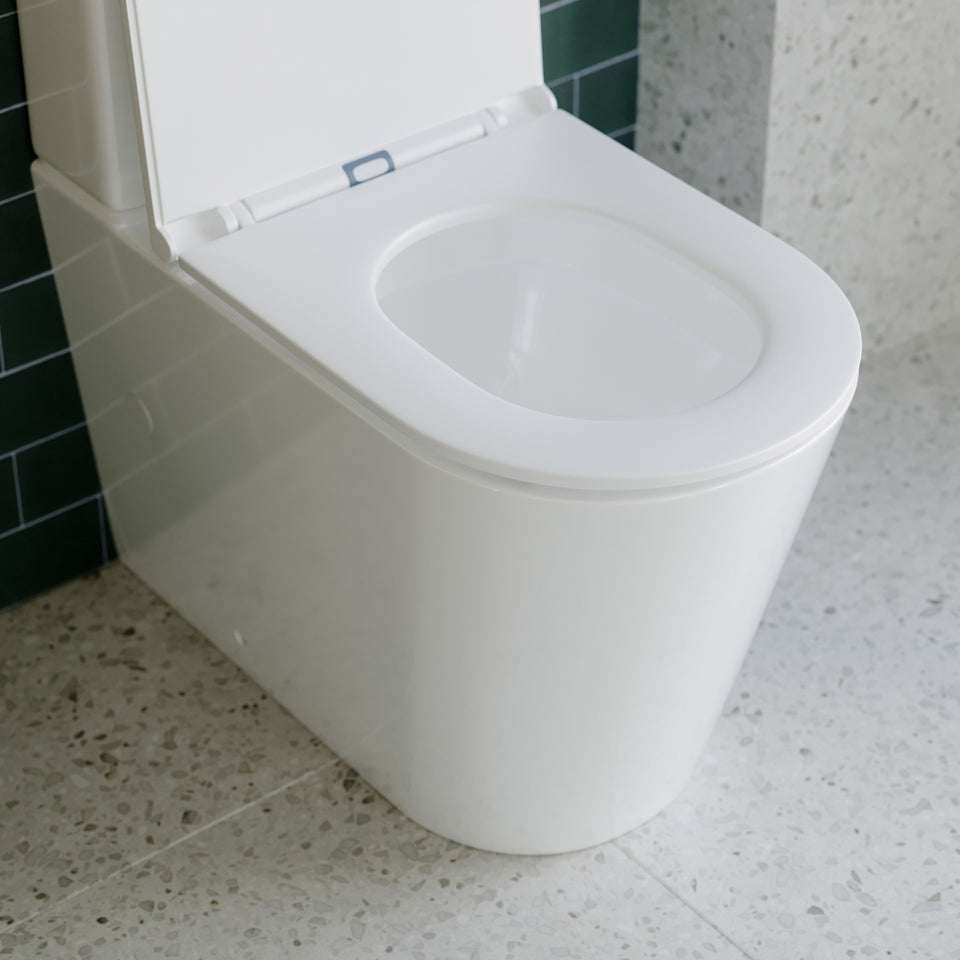 Bao Elegant Raised Height Rimless Back to Wall Toilet Suite