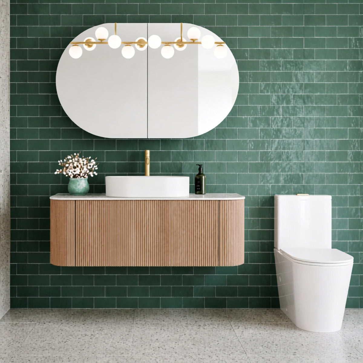 Bao Elegant Raised Height Rimless Back to Wall Toilet Suite BAOBTW10 - The Blue Space