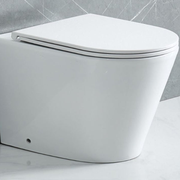 Lifestyle 1 Bao Elegant Rimless Wall Faced Toilet Pan, Seat, Connector - Gloss White BAOWFP10UC - The Blue Space