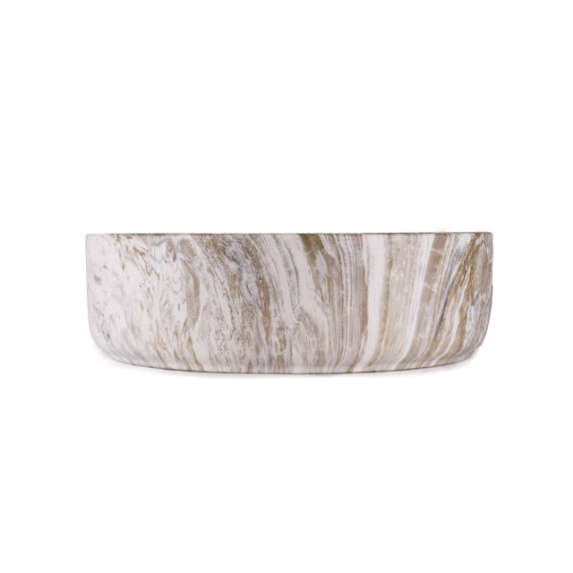 Bao Round 400mm Above Counter Basin Ochre Veins