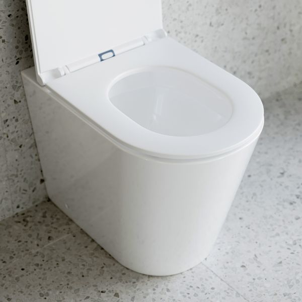 Bao Elegant Concealed Toilet Suite with R&T cistern showing lid open - The Blue Space
