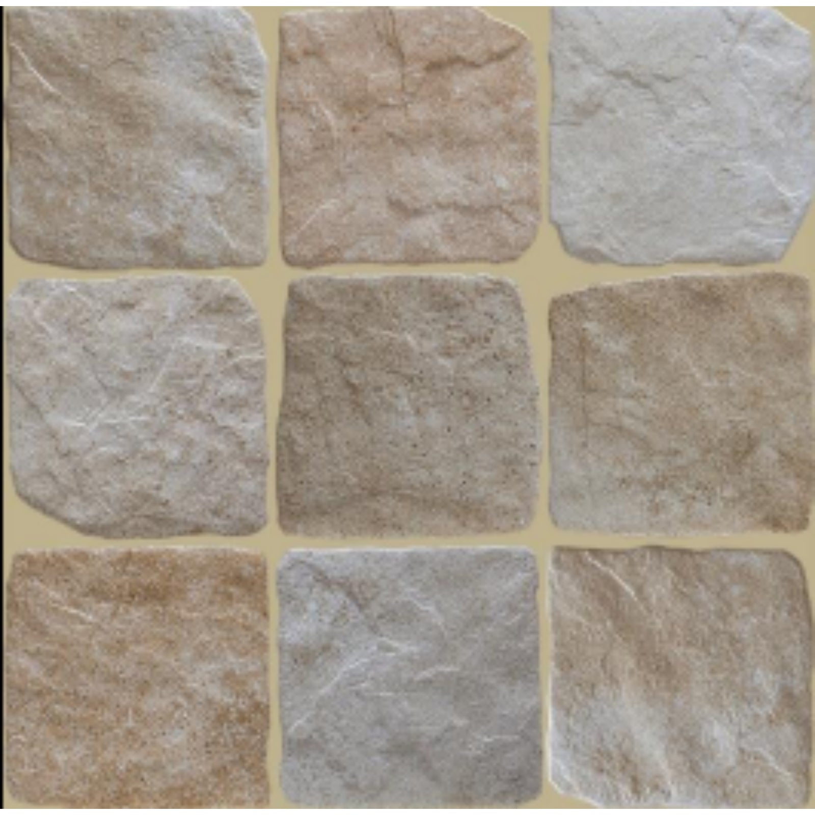 Faces Beige Settlers Cobble Stone 150 x 150mm Porcelain 15COUBEM - The Blue Space