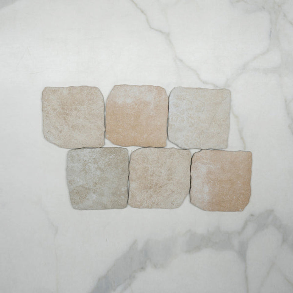 Beige Settlers Cobble Stone 150 x 150mm Porcelain