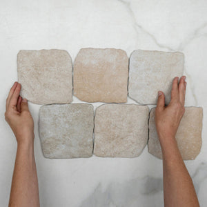 Beige Settlers Cobble Stone 150 x 150mm Porcelain