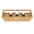Byron Fluted Woodland Oak Wall Hung Cabinet Only 1500mm Double Bowl BYW1500L - The Blue Space