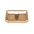 Byron Fluted Woodland Oak Wall Hung Cabinet Only 900mm Centre Bowl BYW900L - The Blue Space