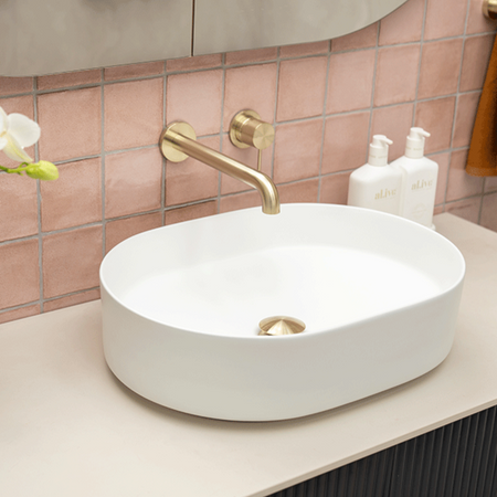 Bao Pill 500mm Above Counter Basin - Matte White