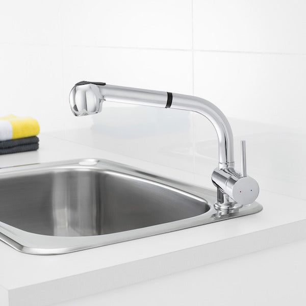 Caroma Cardinal Lead Free Retractable Dual Spray Sink Mixer Chrome
