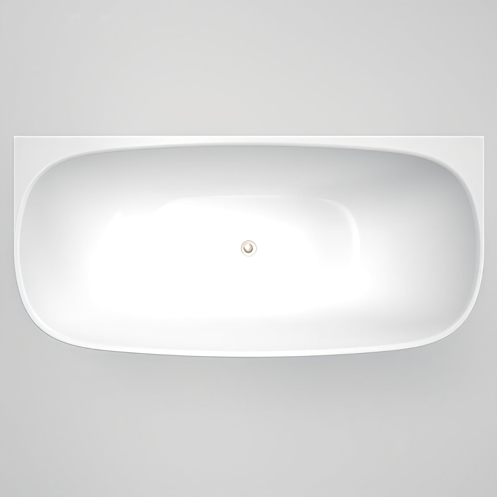 Top Caroma Contura II 1700mm Back to Wall Freestanding Bath - White CII7WFW - The Blue Space
