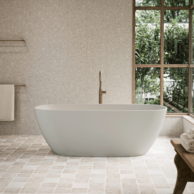 Caroma Contura II 1700mm Freestanding Bath - Matte Clay