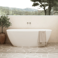Caroma Contura II 1700mm Freestanding Bath - Matte White
