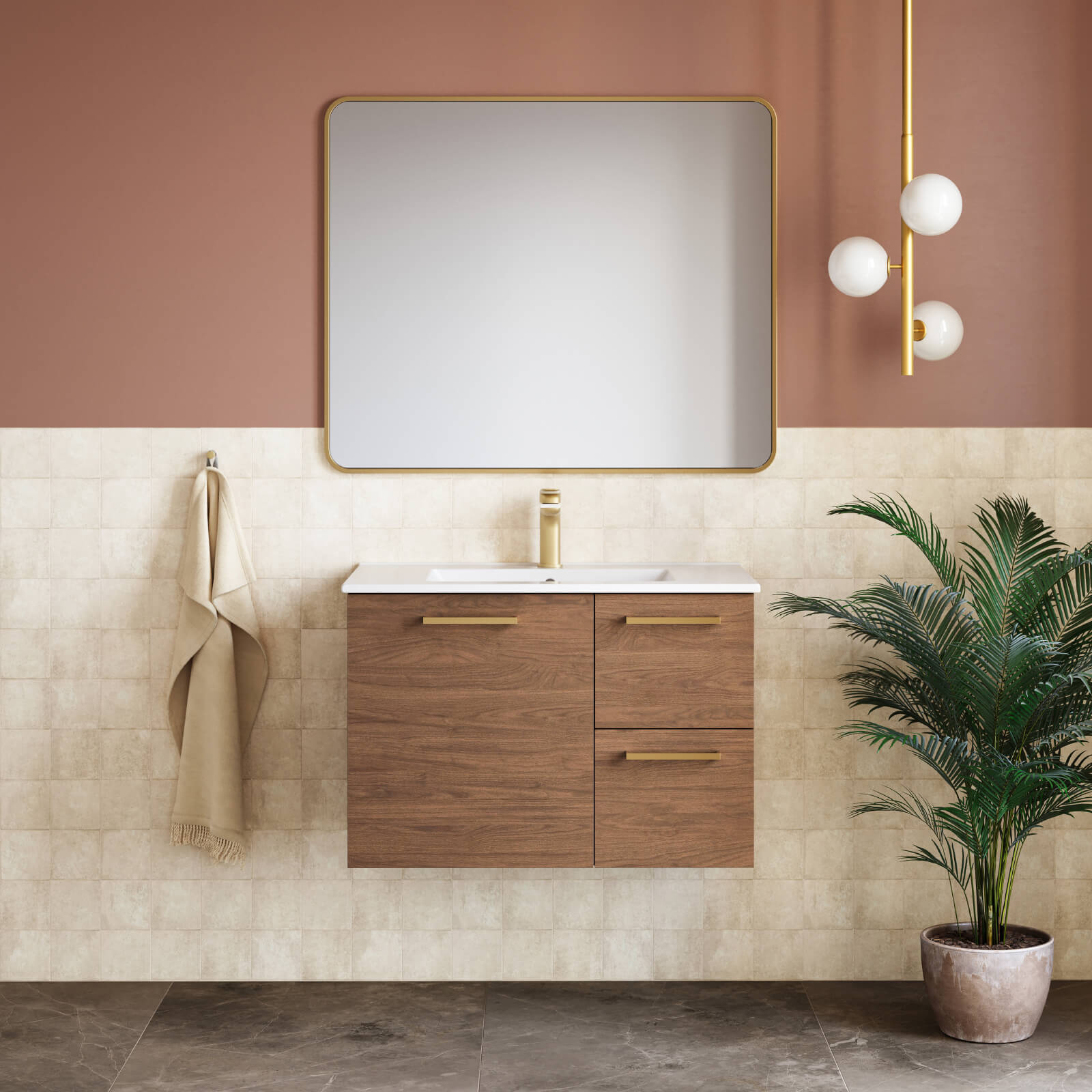 Caroma Contura II Basin Mixer - Brushed Bronze 849050BBZ6AF  | The Blue Space