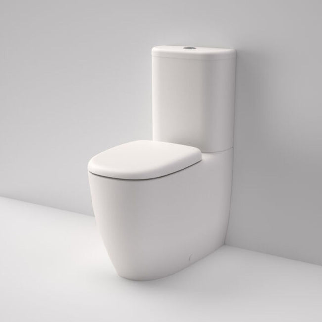 Lifestyle Caroma Contura II Cleanflush Wall Faced Close Coupled Suite - Matte White 848801MW 848802MW - The Blue Space