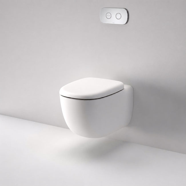 Caroma Contura II Cleanflush Wall Hung Invisi Series II Suite GermGard - Matte White 849001MW - The Blue Space