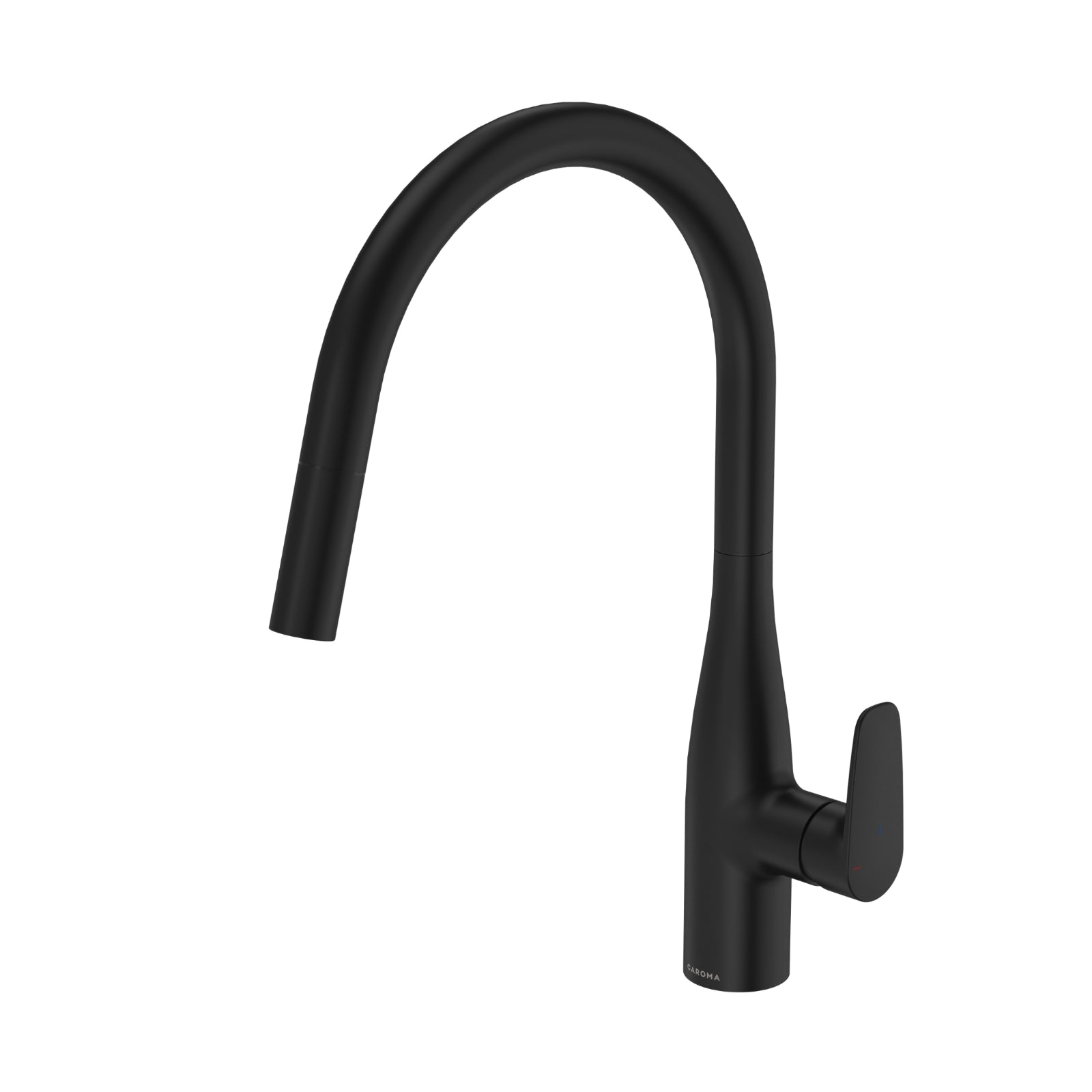 Angle Caroma Contura II Pull Out Sink Mixer - Black 849062B56AF - The Blue Space