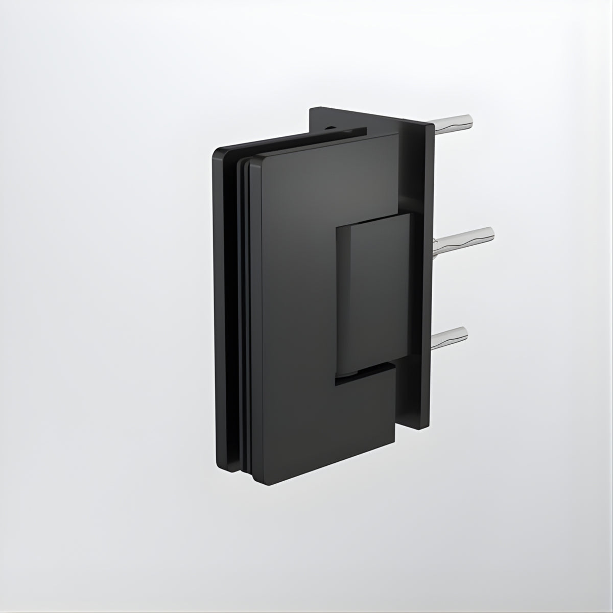 With Screw Caroma Glass to Wall Shower Door Hinge Matte Black 14228004B - The Blue Space