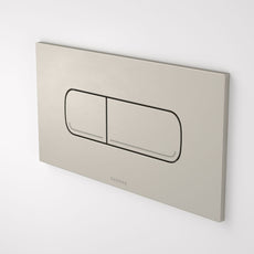 Caroma Invisi Series II® Oval Dual Flush Plate & Buttons (Metal) Brushed Nickel 237078BN - The Blue Space