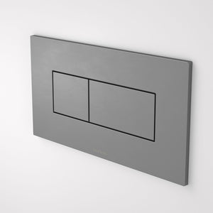 Caroma Invisi Series II® Rectangle Dual Flush Plate & Buttons (Metal) Gunmetal
