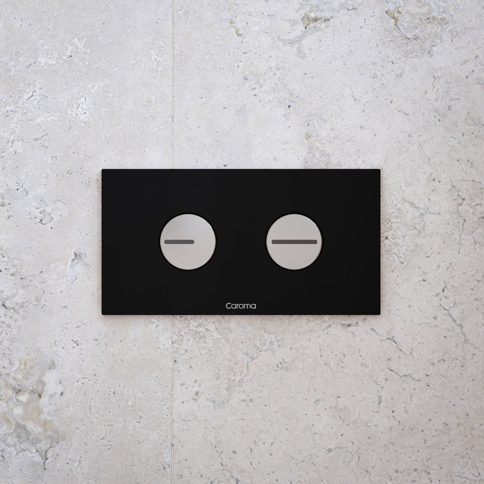 Caroma Invisi Series II Round Dual Flush Plate Buttons | The Blue Space