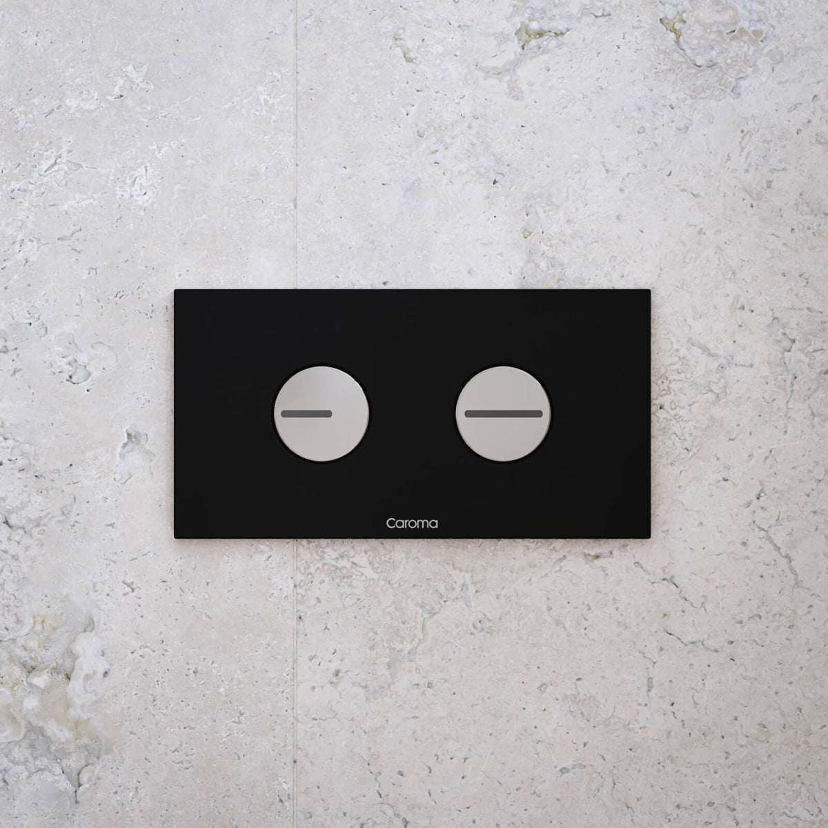 Caroma Invisi Series II Round Dual Flush Plate Buttons | The Blue Space