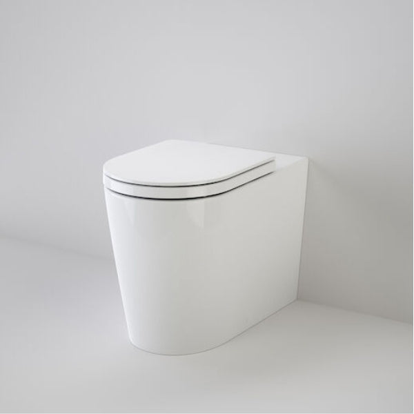 Caroma Liano Cleanflush Easy Height Wall Faced Toilet Pan + Seat 843506W/S - The Blue Space