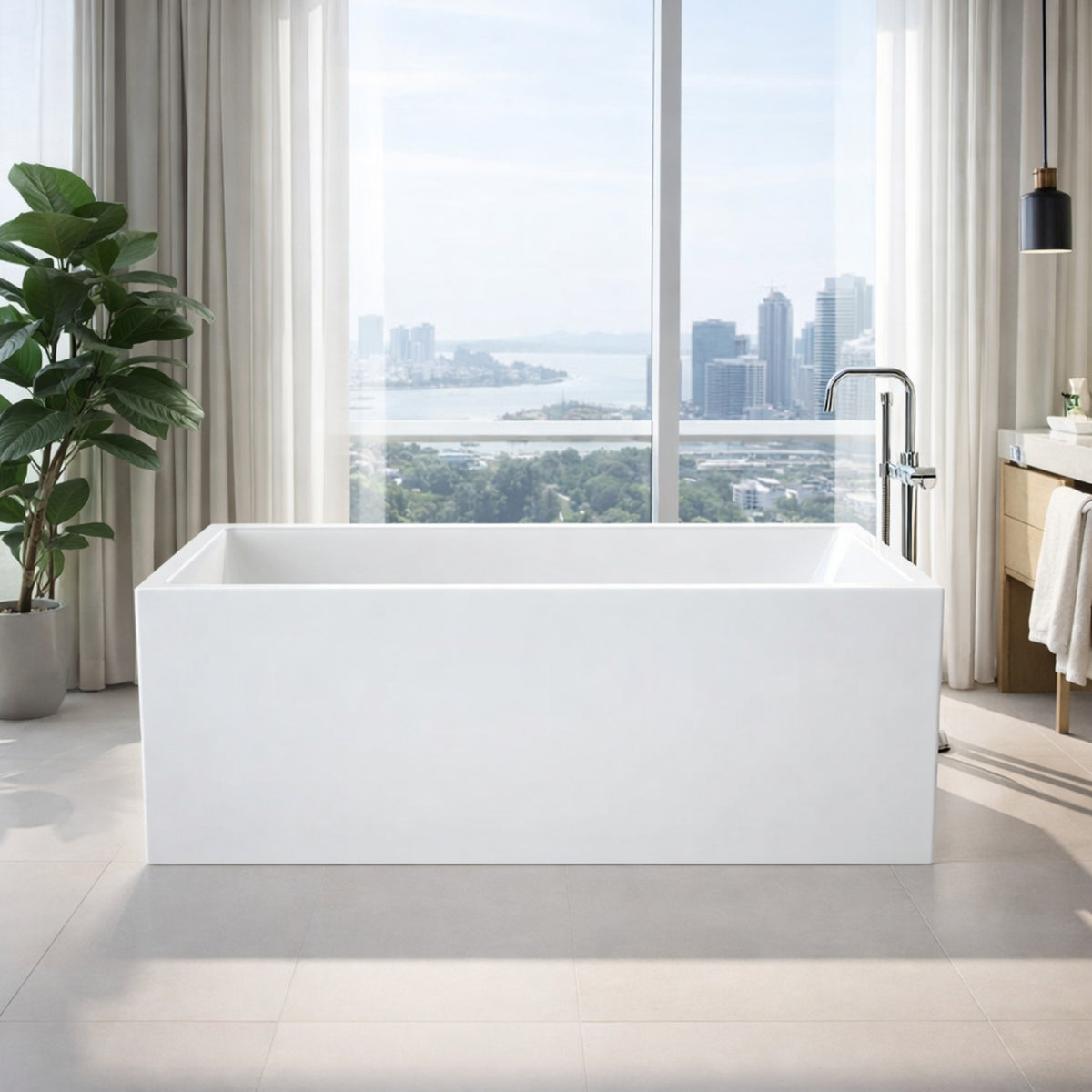 Lifestyle Caroma Liano Freestanding Bath LN5WFW - The Blue Space