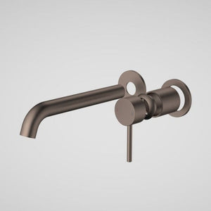 Caroma Liano II 210mm Wall Basin/Bath Trim Kit - 2 x Round Cover Plates - Brushed Bronze