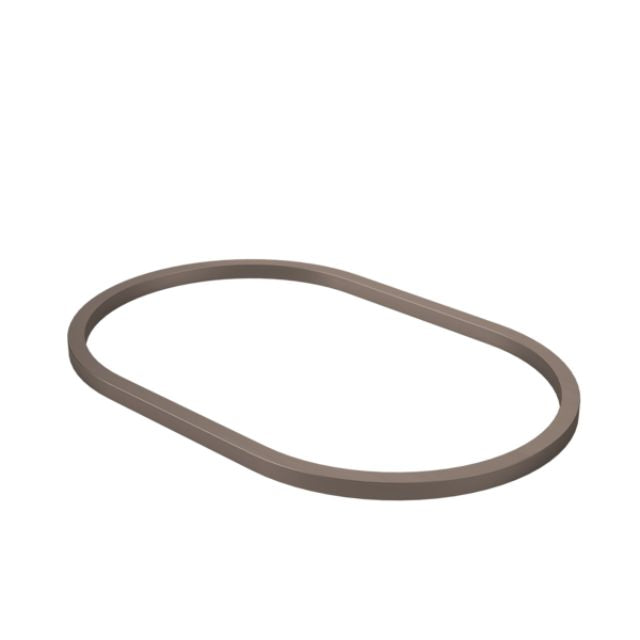 Angle Caroma Liano II 530mm Pill Basin Dress Ring - PVD Brushed Bronze 687033BBZ - The Blue Space