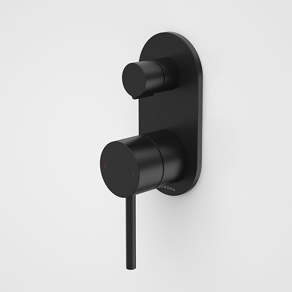 Caroma Liano II Bath/Shower Mixer with Diverter Matte Black - The Blue Space