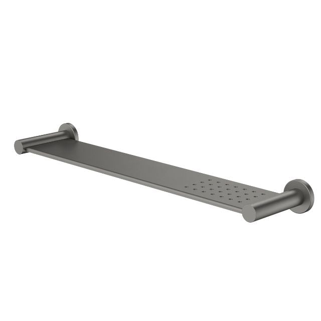 Angle Caroma Liano II Bathroom Shelf - Gunmetal 96449GM - The Blue Space