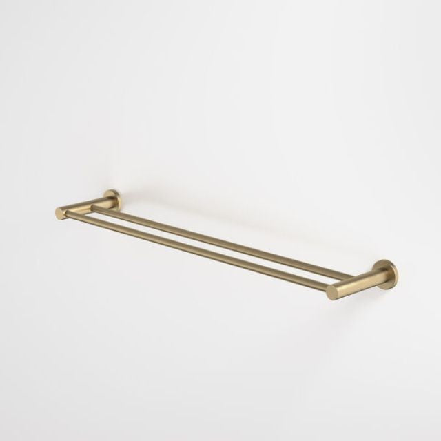 Caroma Liano II Double Towel Rail 640mm - Brushed Brass 96447BB - The Blue Space