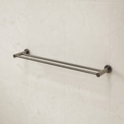 Caroma Liano II Double Towel Rail 640mm - Gunmetal