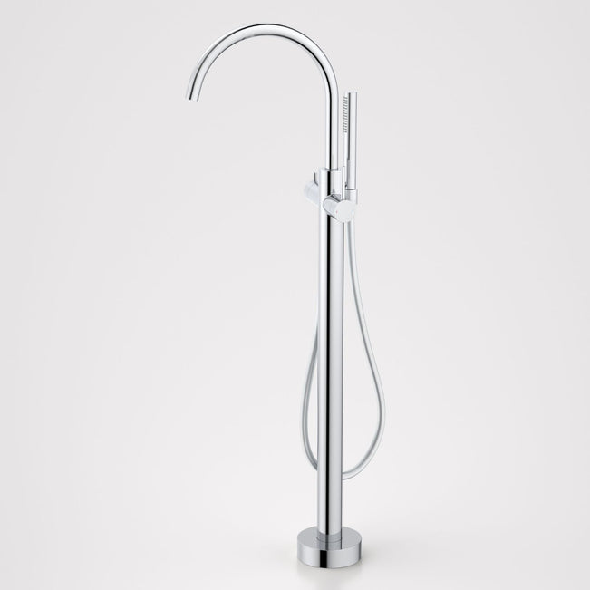 Caroma Liano II Freestanding Bath Filler with Hand Shower Chrome - Full Kit 96409C - The Blue Space