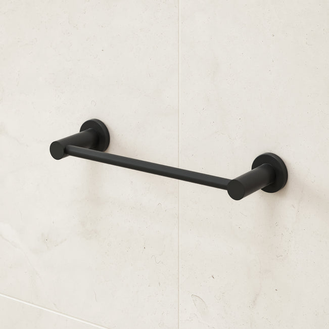 Caroma Liano II Hand Towel Rail Matte Black | The Blue Space