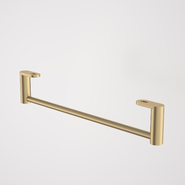 Caroma Liano II Hand Wall Basin Integrated Towel Rail - Brushed Brass 96457BB - The Blue Space
