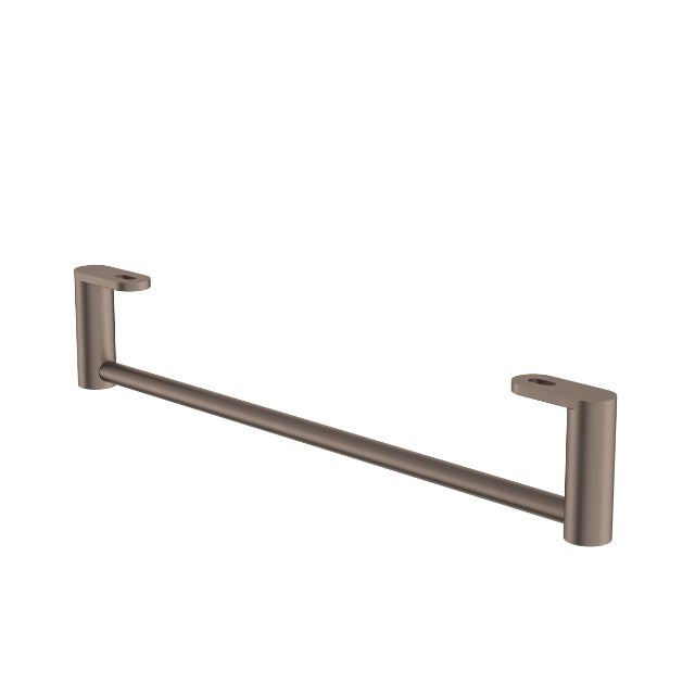 Angle Caroma Liano II Hand Wall Basin Integrated Towel Rail - Brushed Bronze 96457BBZ - The Blue Space