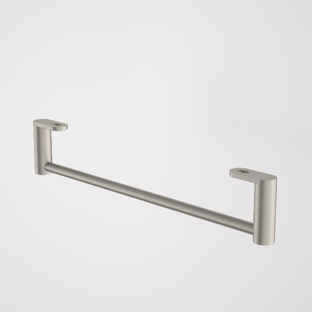Caroma Liano II Hand Wall Basin Integrated Towel Rail - Brushed Nickel 96457BN - The Blue Space